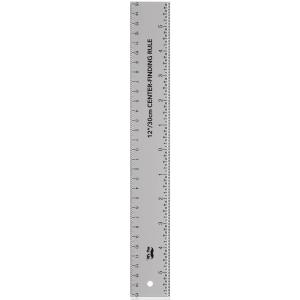 imageMr Pen Center Finding Ruler 1 Pack 12 Inch 30cm Stainless Steel Imperial ampamp Metric Measurements Zero Centering Ruler 12 Inch