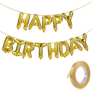 imageMr Pen Happy Birthday Balloons 145 inch 15 pcs Gold Happy Birthday Banner Happy Birthday Balloons Letters Happy birthday Balloon Banner Birthday Balloon Happy Birthday Foil Balloon