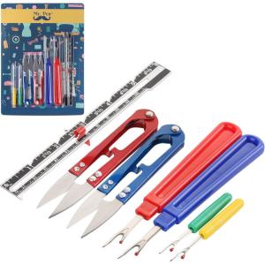 imageMr Pen Seam Ripper Kit 7 pcs Seam Ripper Pack 4 Seam Rippers with 2 Thread Snips and 1 Sliding Gauge Seam Rippers for Sewing Sewing Tools Thread Cutter Seam Ripper and Thread Remover