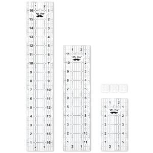 imageMr Pen Sewing Ruler 3 Pack 6quot 12quot ampamp 17quot Acrylic Ruler Quilting Ruler Cutting Ruler Acrylic Ruler for Cutting Fabric Rulers for Quilting and Sewing Non Slip Quilt Rulers Sewing Supplies