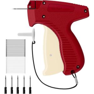 imageMr Pen Tagging Gun 5 Needles 1000 Black and 1000 White 2quot Barbs Fasteners Red ampamp White Tagging Gun for Clothing Tag Gun for Clothes Tag Gun Price Tag Gun Pricing Gun Tag Attacher GunsRed  White