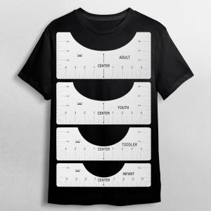 imageMr Pen Tshirt Ruler 4 pcs Tshirt Alignment Tool Shirt Ruler for Vinyl Alignment Ruler for Children Youth Adult Heat Press Accessories Tshirt Ruler Guide T Shirt Rulers to Center Designs