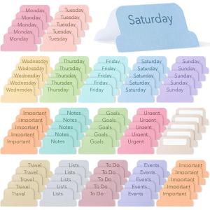 imageMr Pen Weekly Planner Tabs 100 Pcs Week Tabs for Planner Calendar Tabs for Planner Calendar Index Sticker Weekly Tabs Stickers Calendar Tabs Weekly Tabs Week tabs