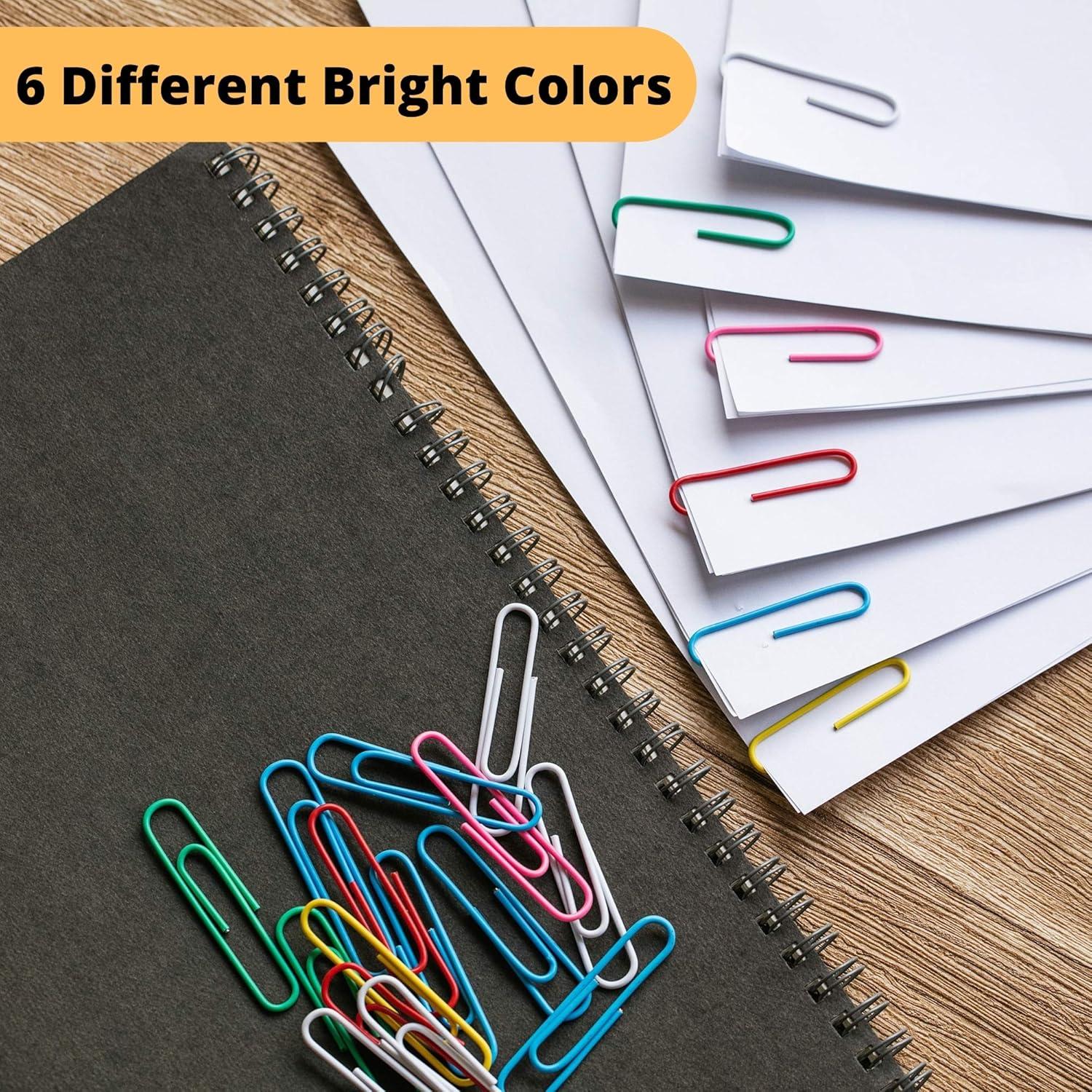 imageMr Pen 13 Inch Paper Clips 450 Pack  Small Cute Colored Mini ColorfulAssorted