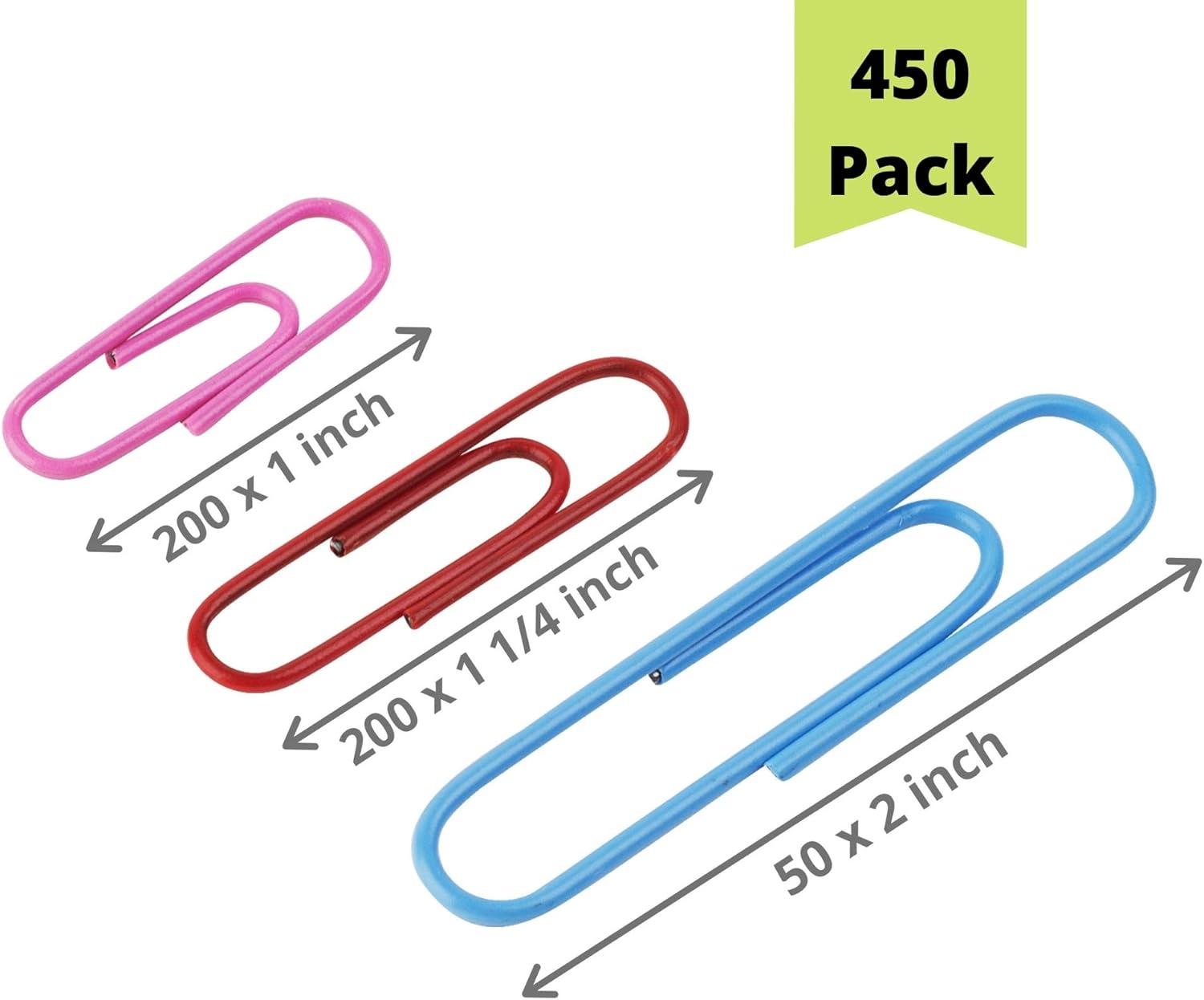 imageMr Pen 13 Inch Paper Clips 450 Pack  Small Cute Colored Mini ColorfulAssorted