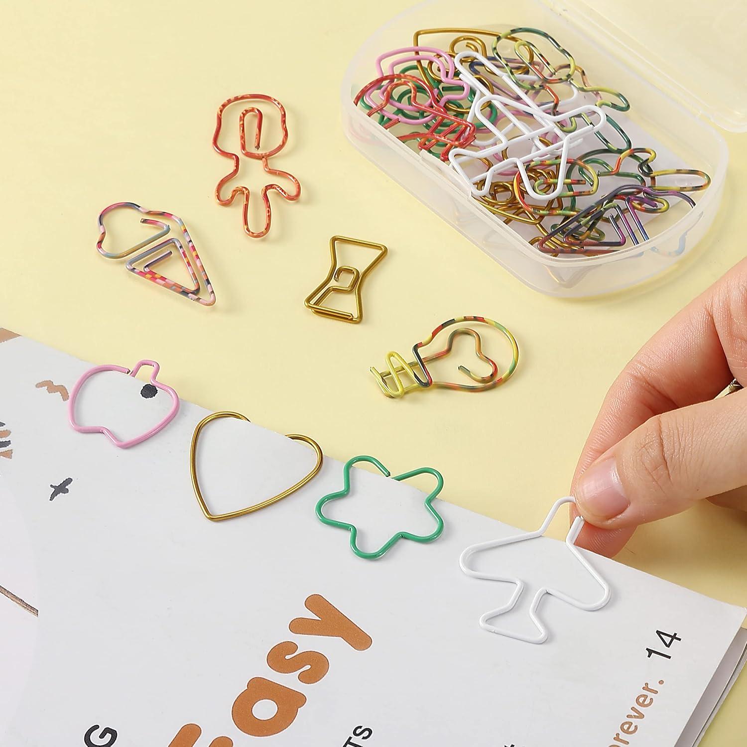 imageMr Pen Animal Shaped Paper Clips  30 pcs Assorted Colors Cute ampamp Fun for KidsCute Shapes