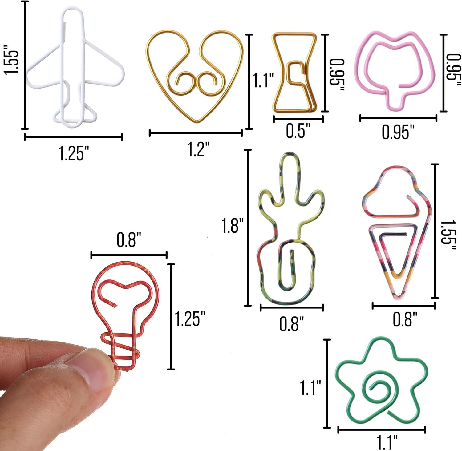 imageMr Pen Animal Shaped Paper Clips  30 pcs Assorted Colors Cute ampamp Fun for KidsCute Shapes