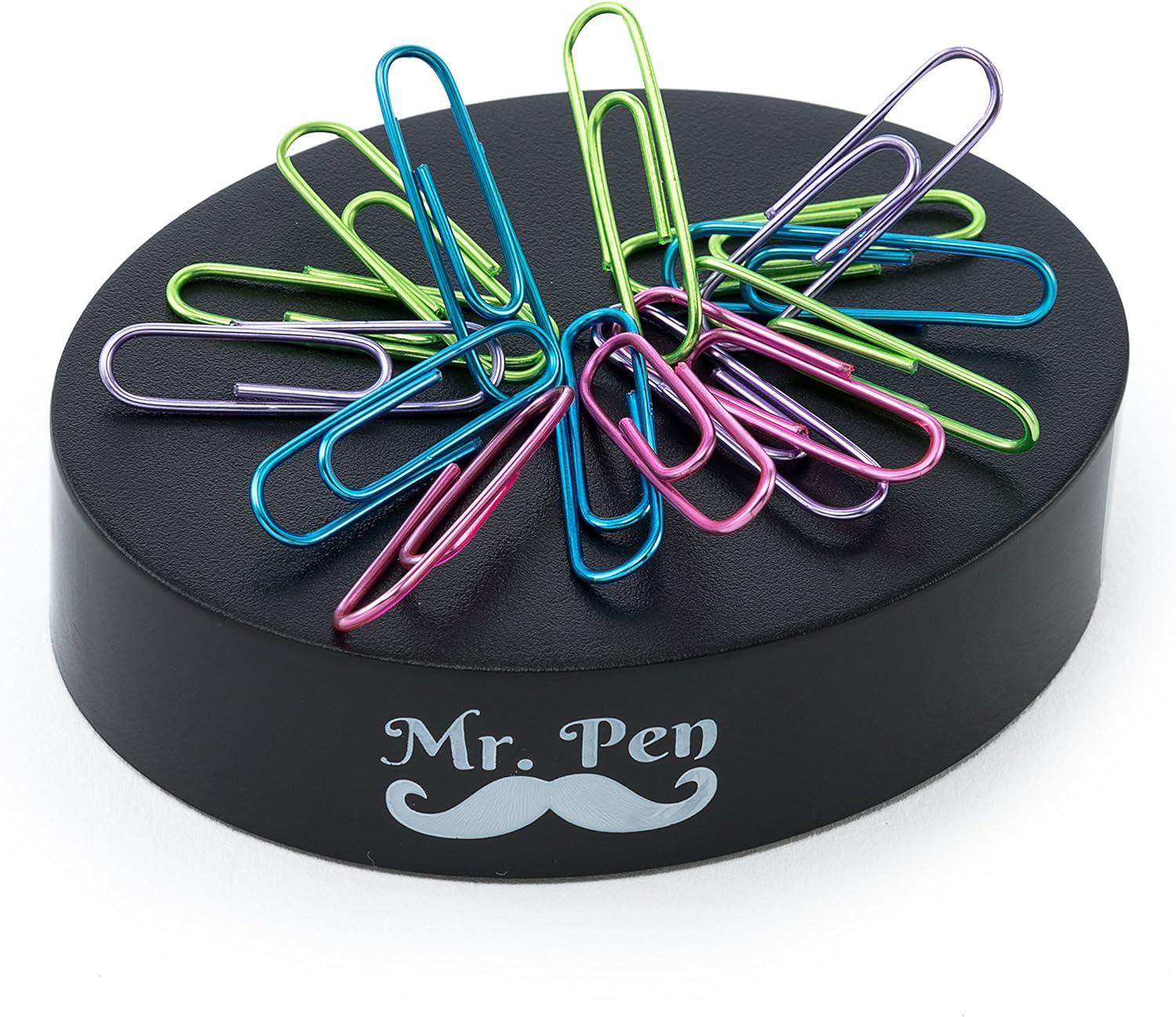 imageMr Pen Magnetic Desk Toy with Colored and Silver Paper Clips 100 Pieces Desk Toys Desk Decor Desk Accessories Paperweight Cute Office Supplies Paper Clips Holder Paper Clip Dispenser