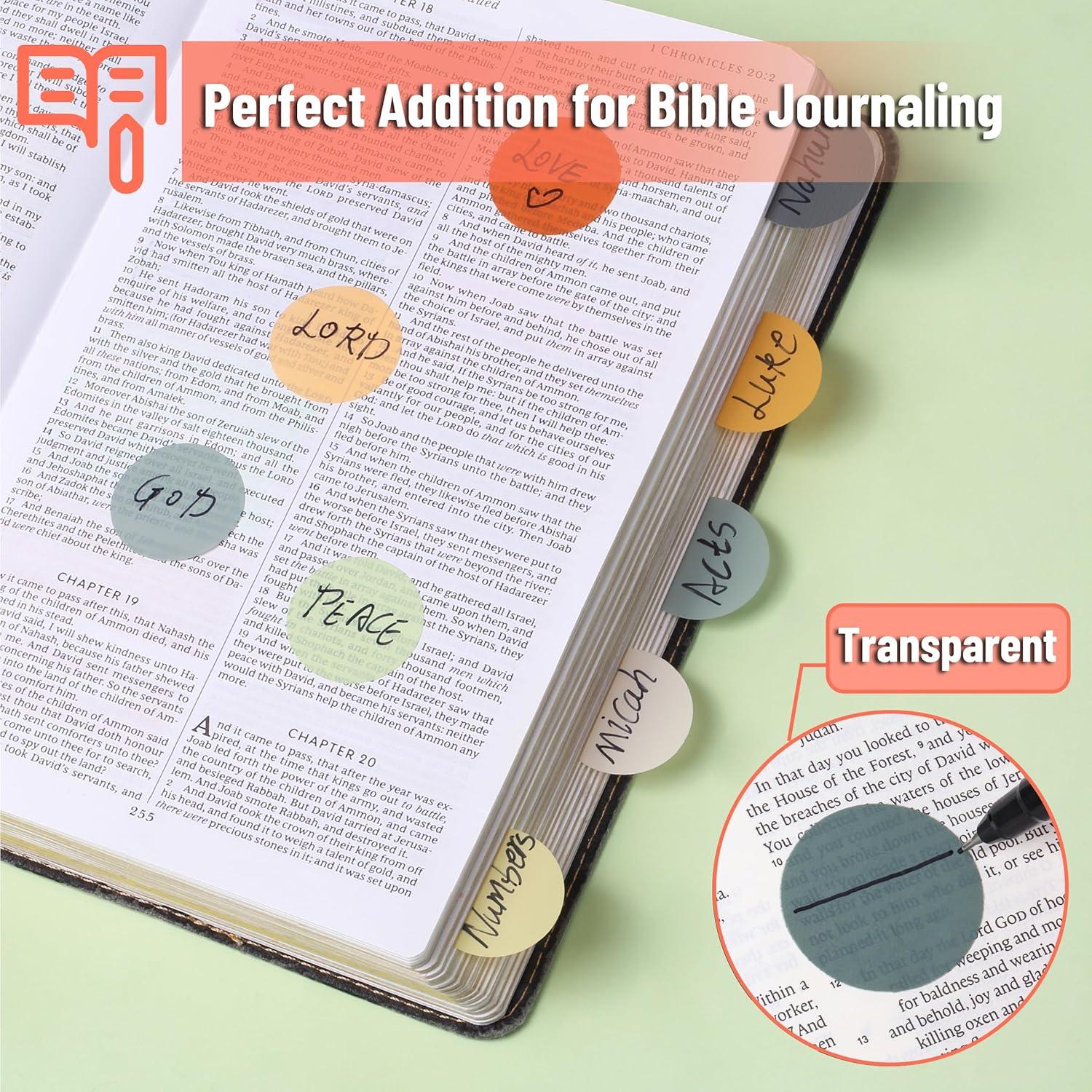 Mr. Pen- Transparent Sticky Notes, 560 Pcs, Assorted Colors, Round ...