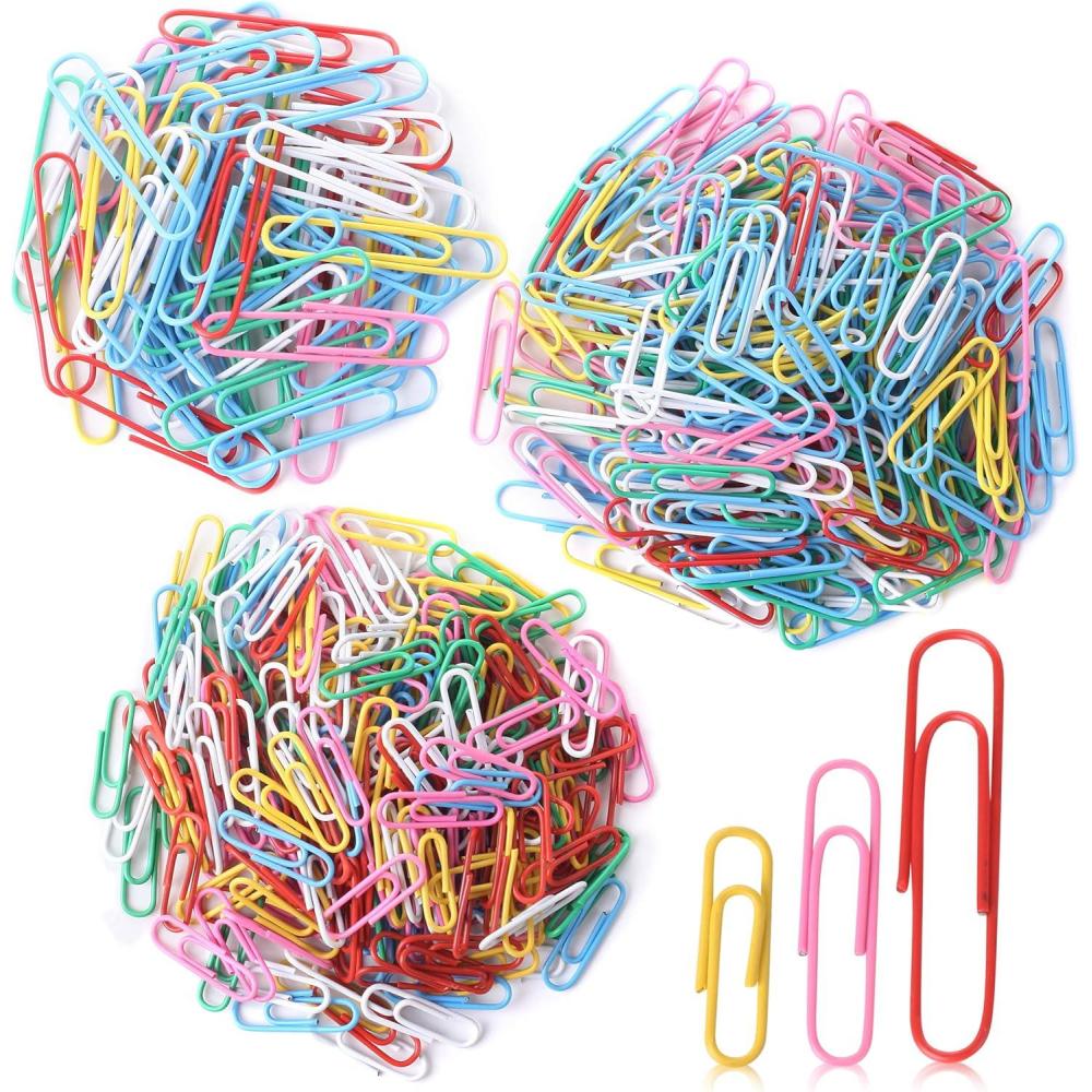 imageMr Pen 13 Inch Paper Clips 450 Pack  Small Cute Colored Mini ColorfulAssorted