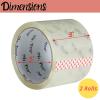 imageMr Pen 3 inch Packing Tape 2 Pack Wide Tape 45 Yards 19mil No Smell 3 inch Tape Shipping Tape Packaging Tape Packing Tape Rolls Clear Packing Tape Moving Tape Packing Tape Refill