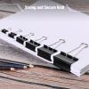 imageMr Pen Binder Clips 120 Pcs Assorted Sizes Black Medium Small Office Supplies Paper Clips