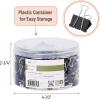 imageMr Pen Binder Clips 120 Pcs Assorted Sizes Black Medium Small Office Supplies Paper Clips