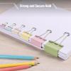 imageMr Pen Binder Clips Assortment 120 Pieces Various Sizes Colorful Office Supplies
