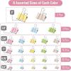 imageMr Pen Binder Clips Assortment 120 Pieces Various Sizes Colorful Office Supplies