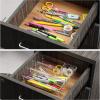 imageMr Pen Drawer Organizers Set 5 pcs Clear Plastic Makeup Drawer Organizer containers for Organizing Desk Vanity Organizer Bathroom Drawer Organizers
