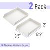 imageMr Pen Letter Tray Desk Organizer Plastic 2 Pack White File Organizer for Desk Paper Organizer for Desk Paper Holder for Desk White Desk Organizer Paper Tray Organizer Office Desk Organizers
