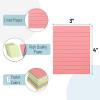 imageMr Pen Lined Sticky Notes 3x4 6 Pads Pastel Colors