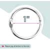 imageMr Pen Loose Leaf Binder Ring 30 Pack 2 Inches Silver Binder Rings Book Rings Metal Rings for Index Cards Rings for Flash Cards Index Card Rings Paper Rings Small Binder Ring Book RingSilver