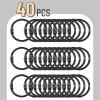 imageMr Pen Loose Leaf Binder Ring 30 Pack 2 Inches Silver Binder Rings Book Rings Metal Rings for Index Cards Rings for Flash Cards Index Card Rings Paper Rings Small Binder Ring Book RingBlack