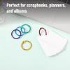 imageMr Pen Loose Leaf Binder Ring 30 Pack 2 Inches Silver Binder Rings Book Rings Metal Rings for Index Cards Rings for Flash Cards Index Card Rings Paper Rings Small Binder Ring Book RingAssorted Colors