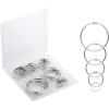 imageMr Pen Loose Leaf Binder Ring 30 Pack 2 Inches Silver Binder Rings Book Rings Metal Rings for Index Cards Rings for Flash Cards Index Card Rings Paper Rings Small Binder Ring Book RingSilver