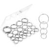 imageMr Pen Loose Leaf Binder Ring 40 Pack Binder Rings 1 Inch Binder Rings Book Rings Metal Rings for Index Cards Rings for Flash Cards Index Card Rings Paper Rings Small Binder Ring Book RingSilver