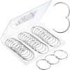 imageMr Pen Loose Leaf Binder Ring 40 Pack Binder Rings 1 Inch Binder Rings Book Rings Metal Rings for Index Cards Rings for Flash Cards Index Card Rings Paper Rings Small Binder Ring Book RingSilver