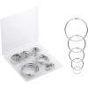 imageMr Pen Loose Leaf Binder Ring 40 Pack Binder Rings 1 Inch Binder Rings Book Rings Metal Rings for Index Cards Rings for Flash Cards Index Card Rings Paper Rings Small Binder Ring Book RingSilver