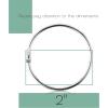 imageMr Pen Loose Leaf Binder Ring 40 Pack Binder Rings 1 Inch Binder Rings Book Rings Metal Rings for Index Cards Rings for Flash Cards Index Card Rings Paper Rings Small Binder Ring Book RingSilver