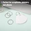imageMr Pen Loose Leaf Binder Ring 40 Pack Binder Rings 1 Inch Binder Rings Book Rings Metal Rings for Index Cards Rings for Flash Cards Index Card Rings Paper Rings Small Binder Ring Book RingSilver
