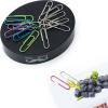 imageMr Pen Magnetic Desk Toy with Colored and Silver Paper Clips 100 Pieces Desk Toys Desk Decor Desk Accessories Paperweight Cute Office Supplies Paper Clips Holder Paper Clip Dispenser