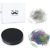 imageMr Pen Magnetic Desk Toy with Colored and Silver Paper Clips 100 Pieces Desk Toys Desk Decor Desk Accessories Paperweight Cute Office Supplies Paper Clips Holder Paper Clip Dispenser