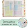imageMr Pen Transparent Sticky Note Set 1650 Sheets Pastel Colors Tabs Dividers Translucent Planner Notes