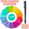 imageMr Pen Transparent Sticky Notes 560 Pcs Assorted Colors Round Translucent Sticky NotesCandy