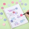 imageMr Pen Transparent Sticky Notes 560 Pcs Assorted Colors Round Translucent Sticky NotesLavender Shades