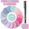 imageMr Pen Transparent Sticky Notes 560 Pcs Assorted Colors Round Translucent Sticky NotesLavender Shades
