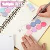 imageMr Pen Transparent Sticky Notes 560 Pcs Assorted Colors Round Translucent Sticky NotesLavender Shades