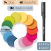 imageMr Pen Transparent Sticky Notes 560 Pcs Assorted Colors Round Translucent Sticky NotesMid Century Modern