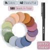 imageMr Pen Transparent Sticky Notes 560 Pcs Assorted Colors Round Translucent Sticky NotesOrganic Modern