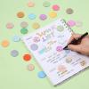 imageMr Pen Transparent Sticky Notes 560 Pcs Assorted Colors Round Translucent Sticky NotesSpring Meadow  Beach Joy