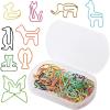 imageMr Pen Animal Shaped Paper Clips  30 pcs Assorted Colors Cute ampamp Fun for KidsAnimals