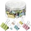imageMr Pen Binder Clips Assortment 120 Pieces Various Sizes Colorful Office Supplies