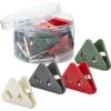imageMr Pen Corner Paper Clips 20Pack 4 Colors Triangular File Corner Clip Corner Clips for Paper Triangle Paper Clips Triangular Transparent File Corner Clip Triangular Round Edge Document Clips
