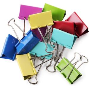 imageMr Pen Extra Large Binder Clips 2 Inch 12 Pack Assorted ColorA Assorted