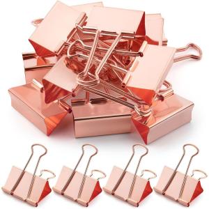 imageMr Pen Extra Large Binder Clips 2 Inch 12 Pack Assorted ColorB Rose Gold