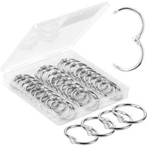 imageMr Pen Loose Leaf Binder Ring 30 Pack 2 Inches Silver Binder Rings Book Rings Metal Rings for Index Cards Rings for Flash Cards Index Card Rings Paper Rings Small Binder Ring Book RingSilver
