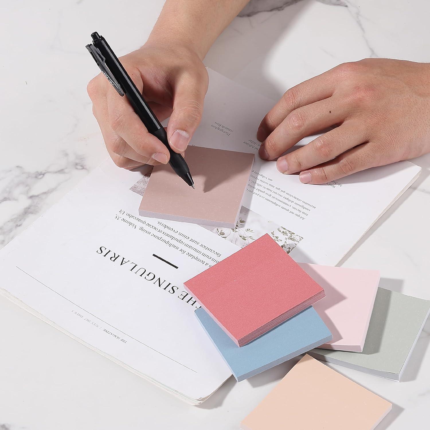 Notepad Sticky Notes Small Mr. Pen- Sticky Notes, 1.5″x 2″, 6 Pads, 60 Sheets/Pad, Vintage Colors ...