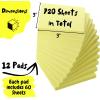 imageMr Pen Kraft Sticky Notes 3x3 12 Pads SelfStick Note Pads Brown Craft Paper 3x3 Sticky NotesPastel Yellow