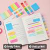 imageMr Pen Sticky Note and Tape Set Sticky Index Tabs Small Sticky Notes Highlighter Tape Colorful Sticky Tabs for Notebooks Mini Sticky Notes Highlighter Strips Page Markers